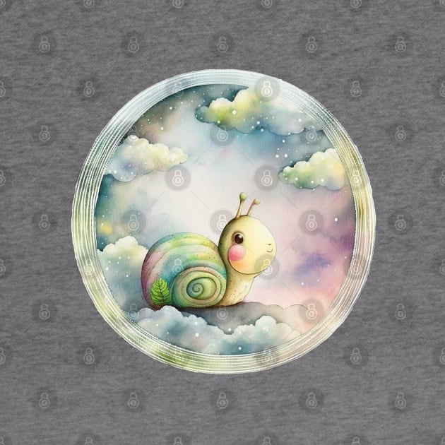 Cute snail, cartoon character by NATLEX